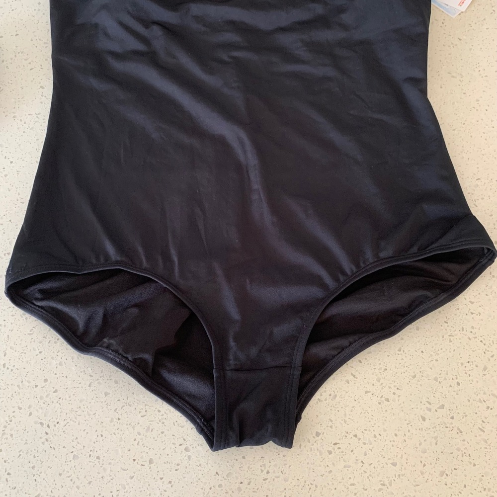 Sporti HydroLast Chlorine Resistant Scoop Back One Piece Swimsuit Black 16 NEW - Picture 7 of 8